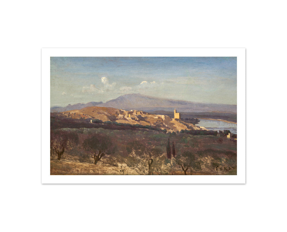 Villeneuve-les-Avignon by Jean-Baptiste-Camille Corot - Compact / With Margin / No Frame