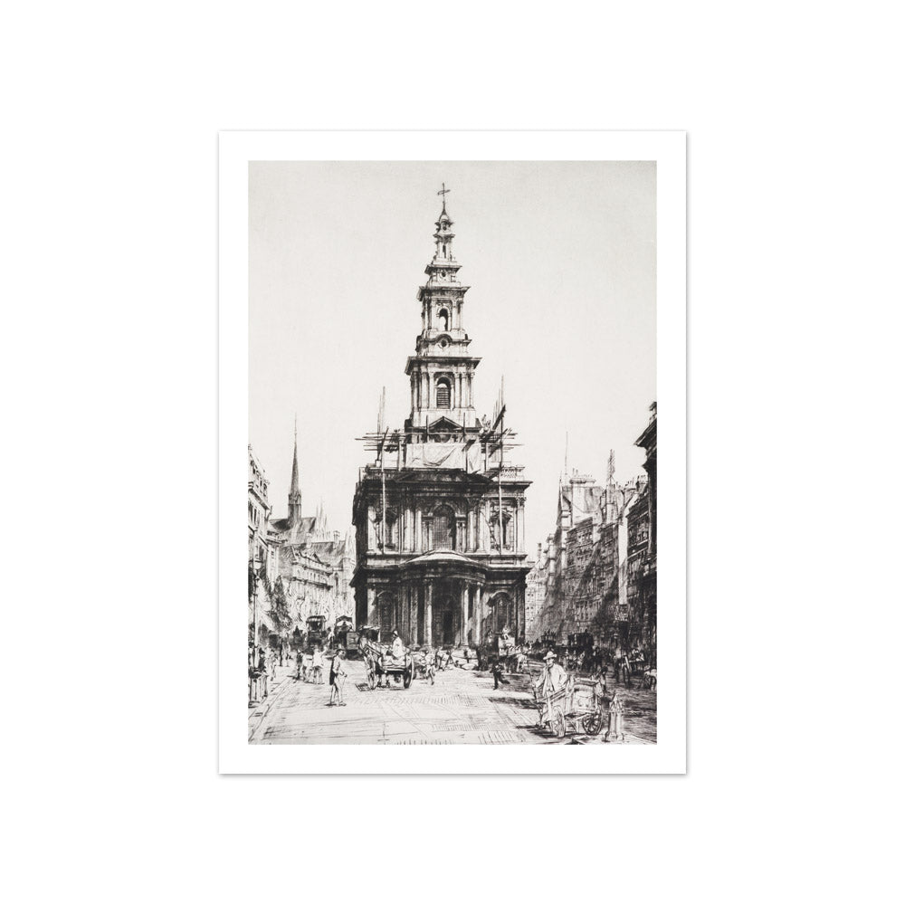 St. Mary le Strand by Francis Dodd - Compact / With Margin / No Frame