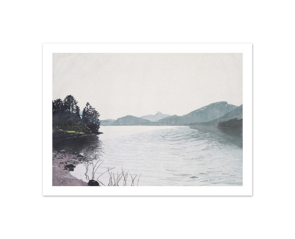 A mountain lake by Hans Frank - Compact / With Margin / No Frame