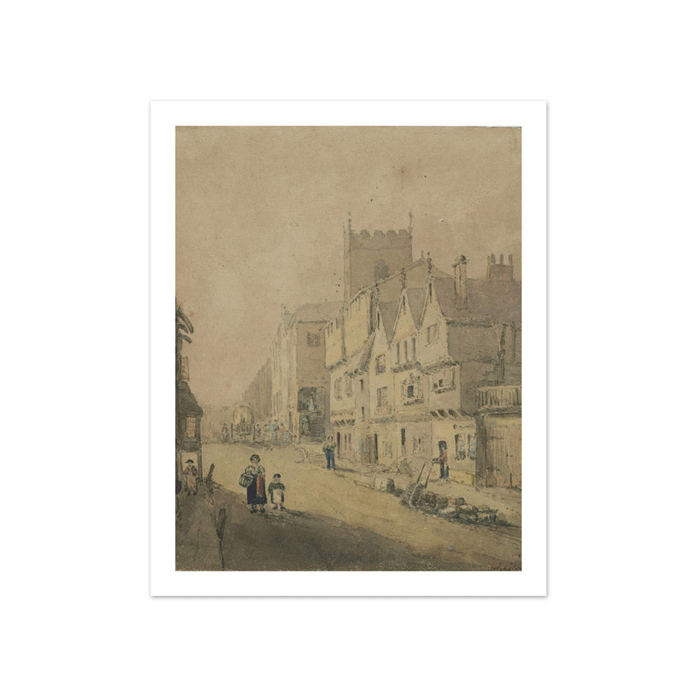 Street scene by John Glover - Compact / With Margin / No Frame