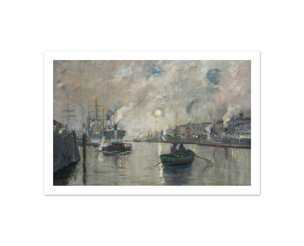 Nocturne, River Clyde by James Kay - Compact / With Margin / No Frame