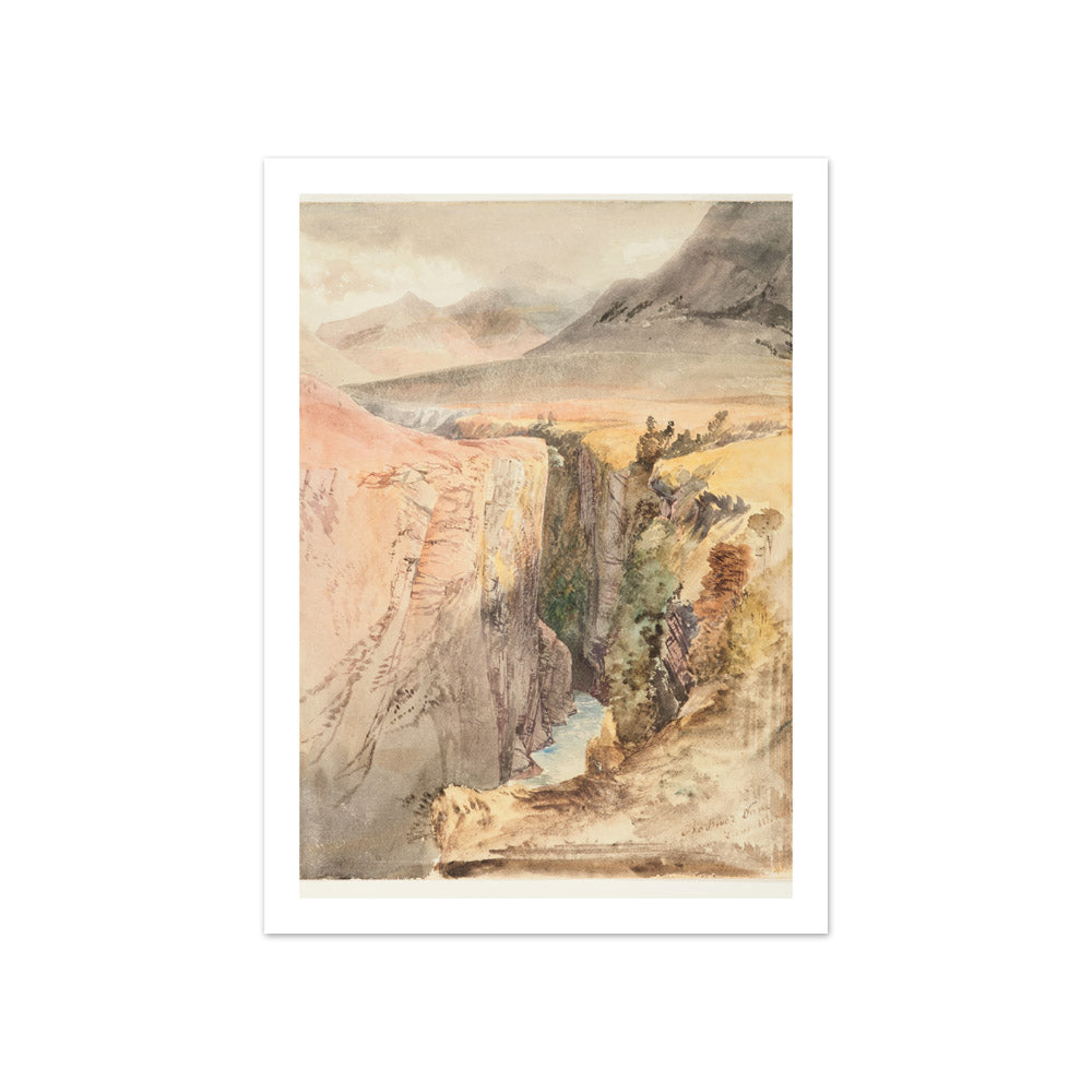 The River Von, near Lake Wakatipu by Nicholas Chevalier - Compact / With Margin / No Frame
