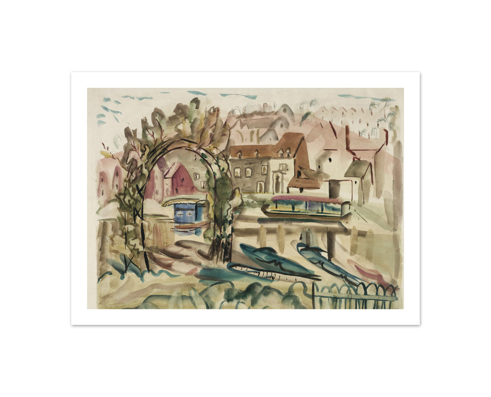 On the River Severn by Frances Hodgkins - Compact / With Margin / No Frame