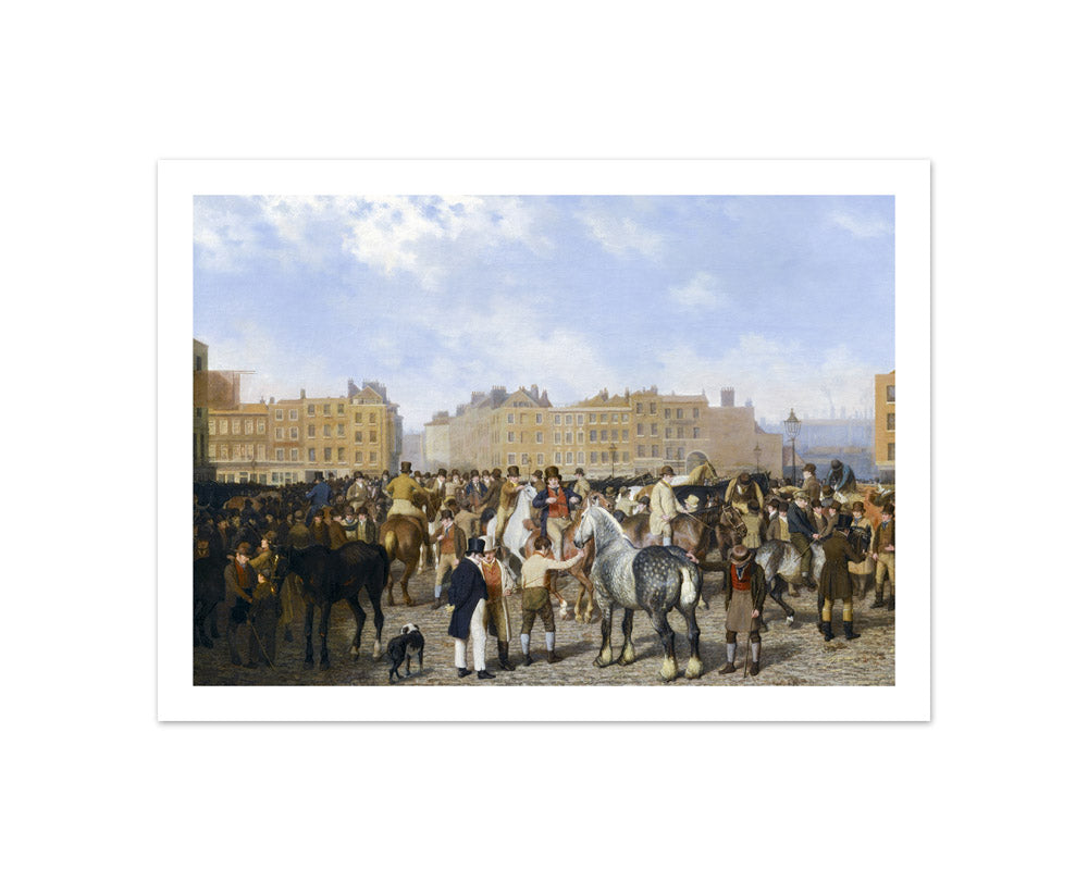 Jacques–Laurent Agasse - Old Smithfield Market - Compact / With Margin / No Frame