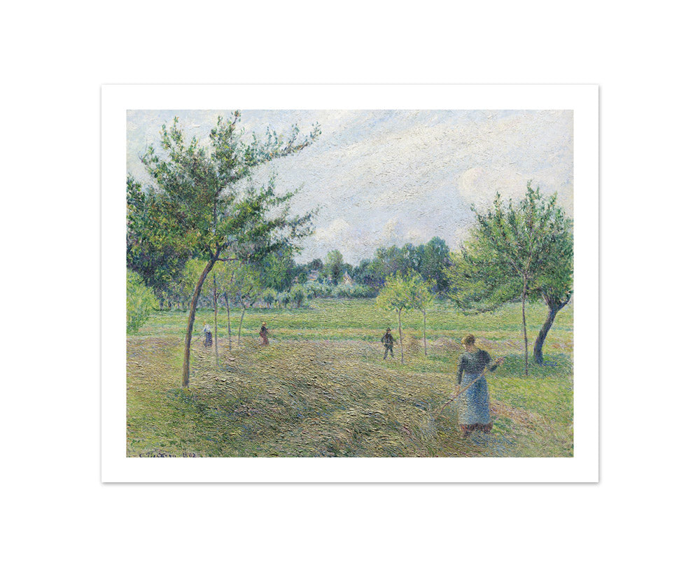 Camille Pissarro - Haymaking at Éragny - Compact / With Margin / No Frame