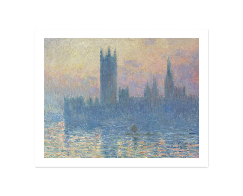 Claude Monet - The Houses of Parliament, Sunset - Compact / With Margin / No Frame