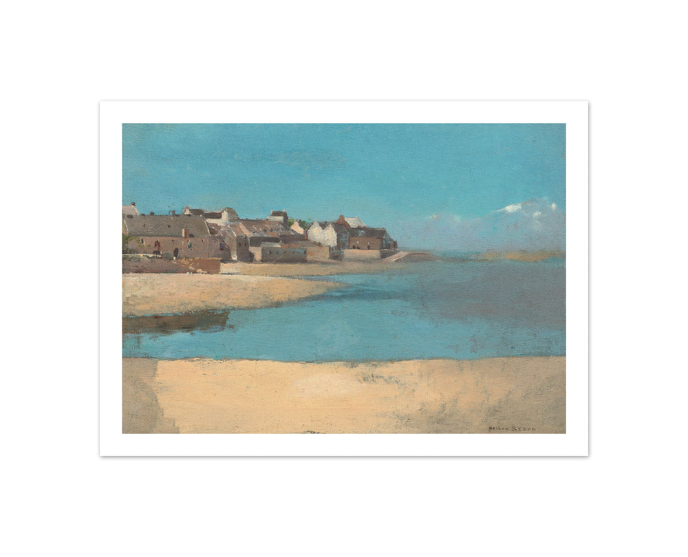 Odilon Redon - Village by the Sea in Brittany - Compact / With Margin / No Frame