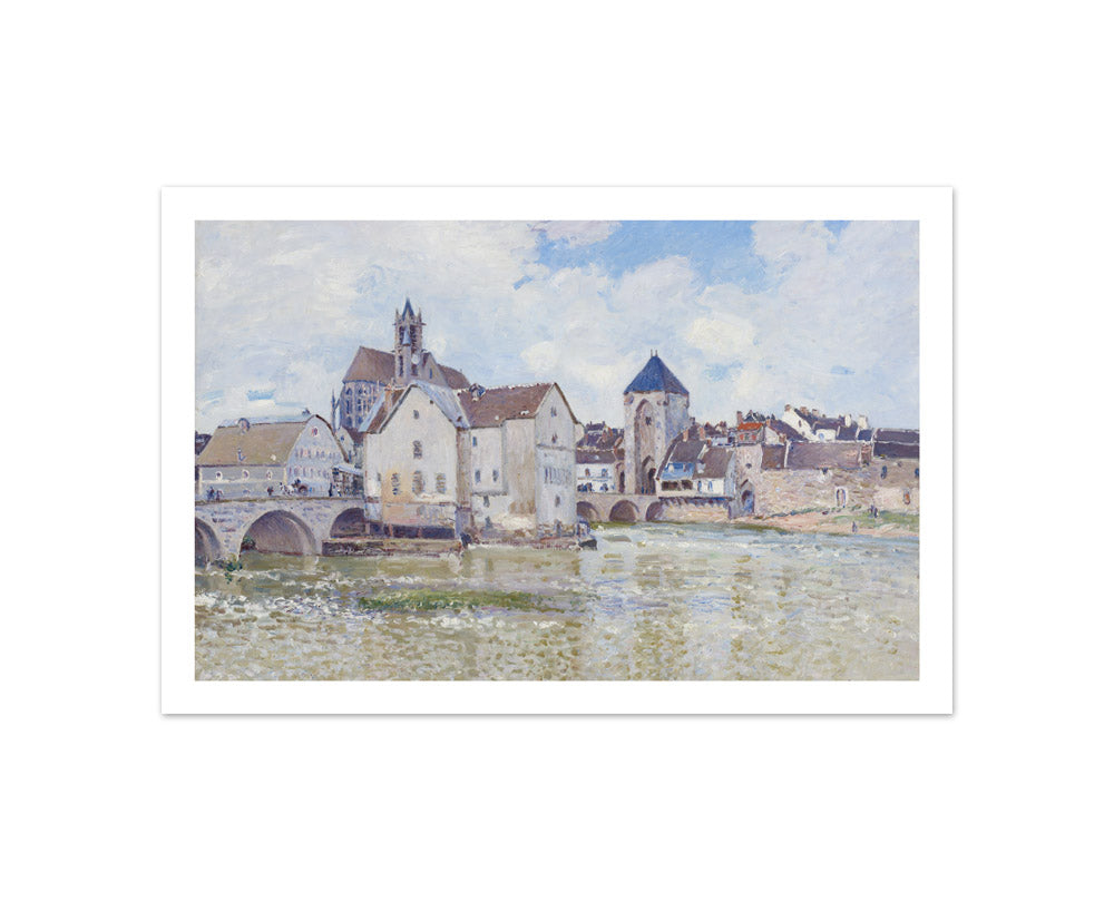 Alfred Sisley - The Moret Bridge - Compact / With Margin / No Frame