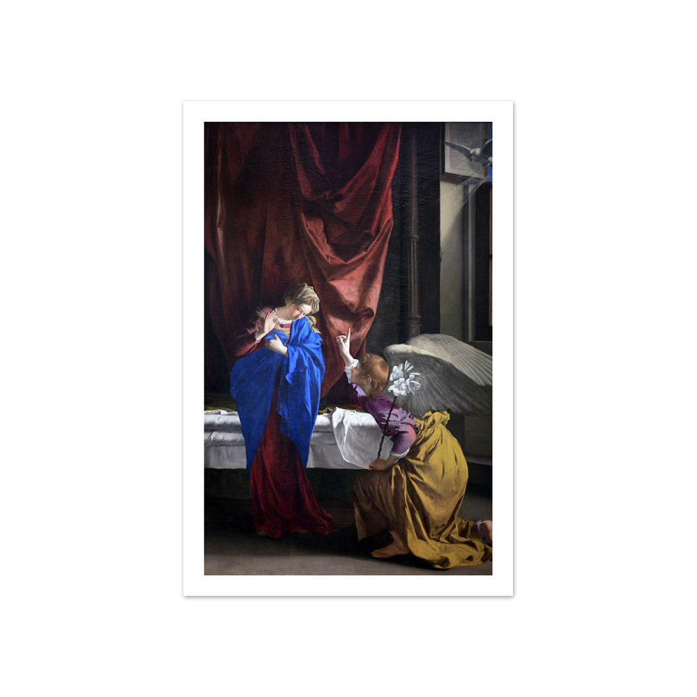 Orazio Gentileschi - Annunciation - Compact / With Margin / No Frame