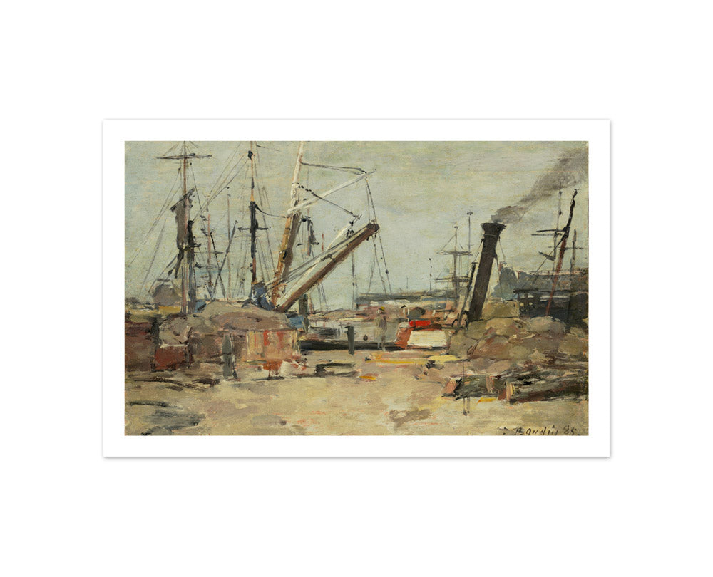 Eugène Boudin - The Trawlers - Compact / With Margin / No Frame