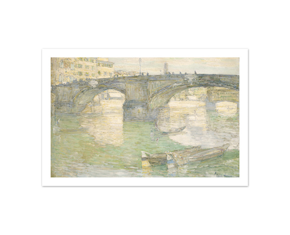 Frederick Childe Hassam - Ponte Santa Trinità - Compact / With Margin / No Frame