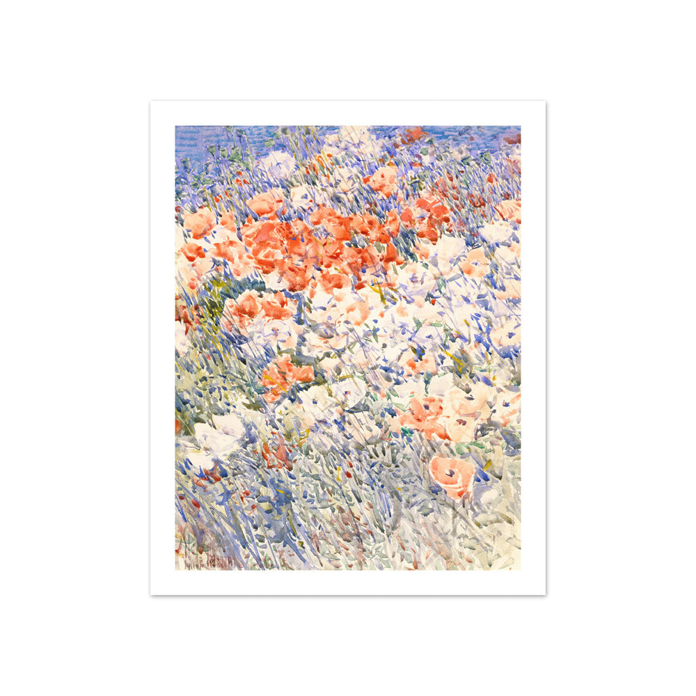 Childe Hassam - The Island Garden - Compact / With Margin / No Frame