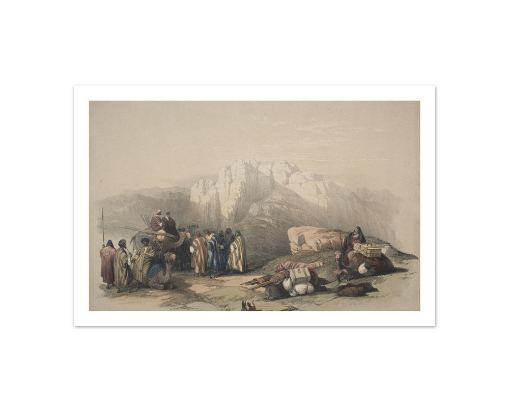 David Roberts - Tomb of Aaron, Summit of Mount Horeb - Compact / With Margin / No Frame