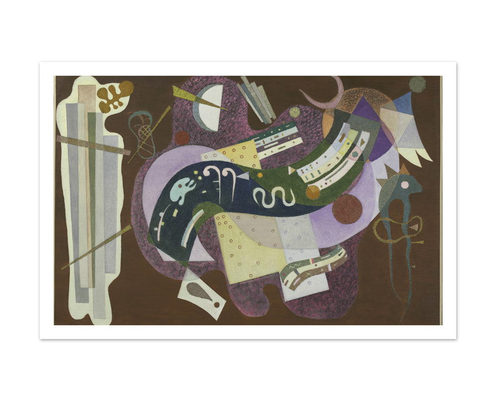 Rigid and Curved by Vasilij Kandinskij - Extra Large / With Margin / No Frame