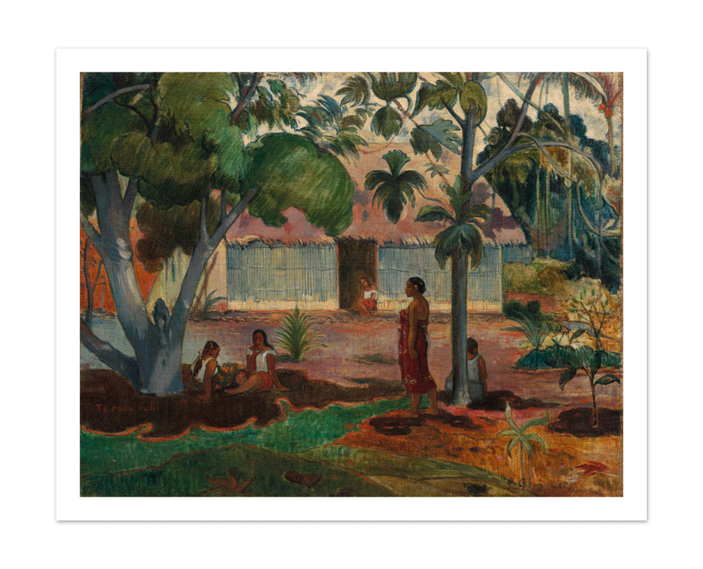 The Large Tree by Paul Gauguin - Extra Large / With Margin / No Frame