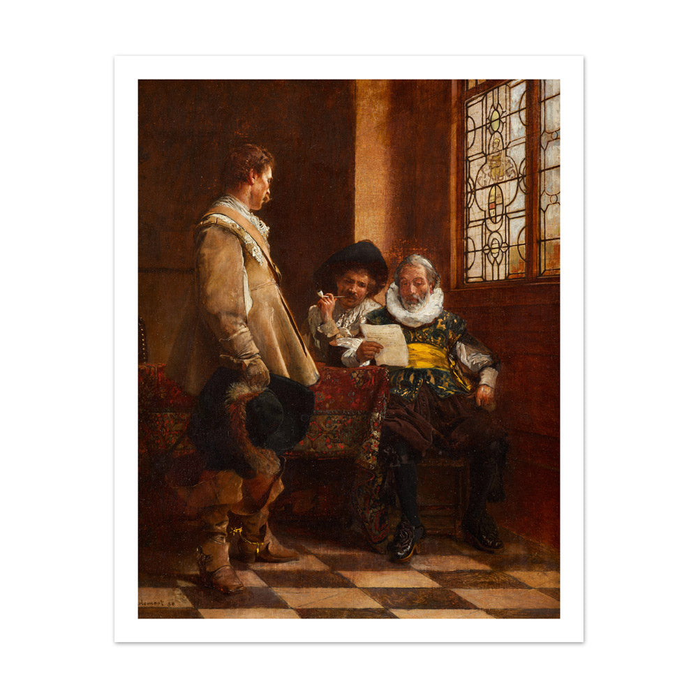 A Letter by Eduard Charlemont - Extra Large / With Margin / No Frame