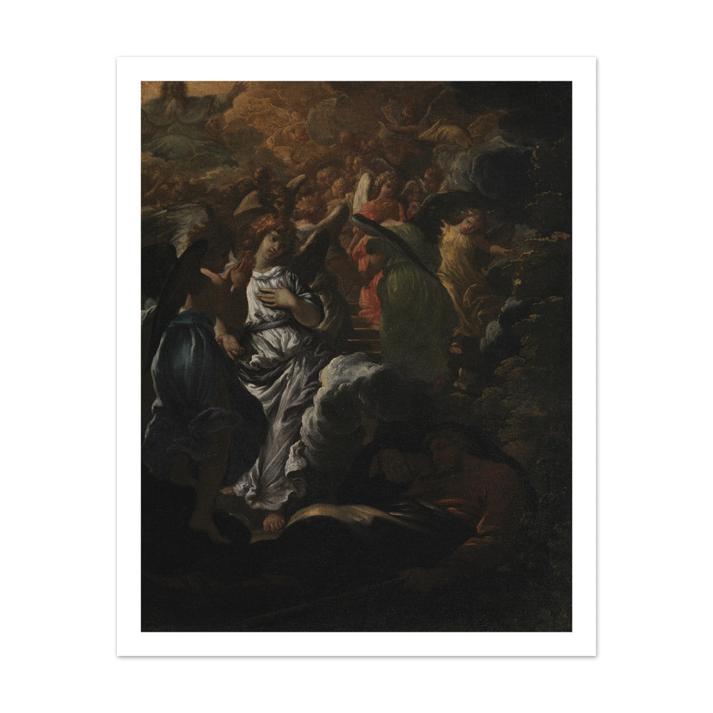 The Dream of Jacob by Girolamo Troppa - Extra Large / With Margin / No Frame