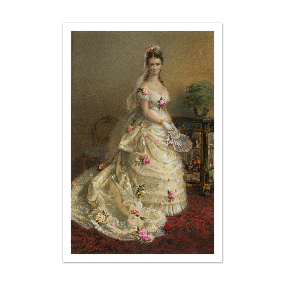 Portrait of Julie Farmer by Nicholas Chevalier - Extra Large / With Margin / No Frame