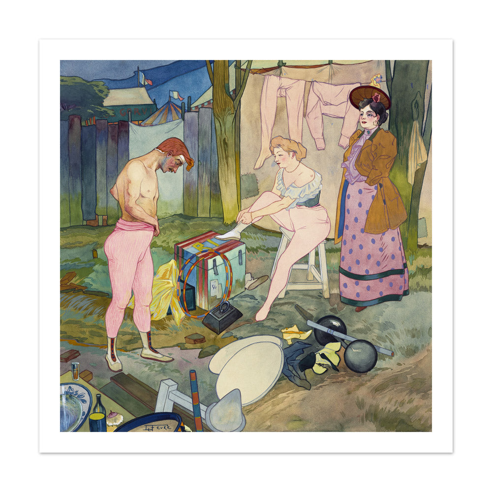 Georges de Feure - The Circus Corvi - Extra Large / With Margin / No Frame