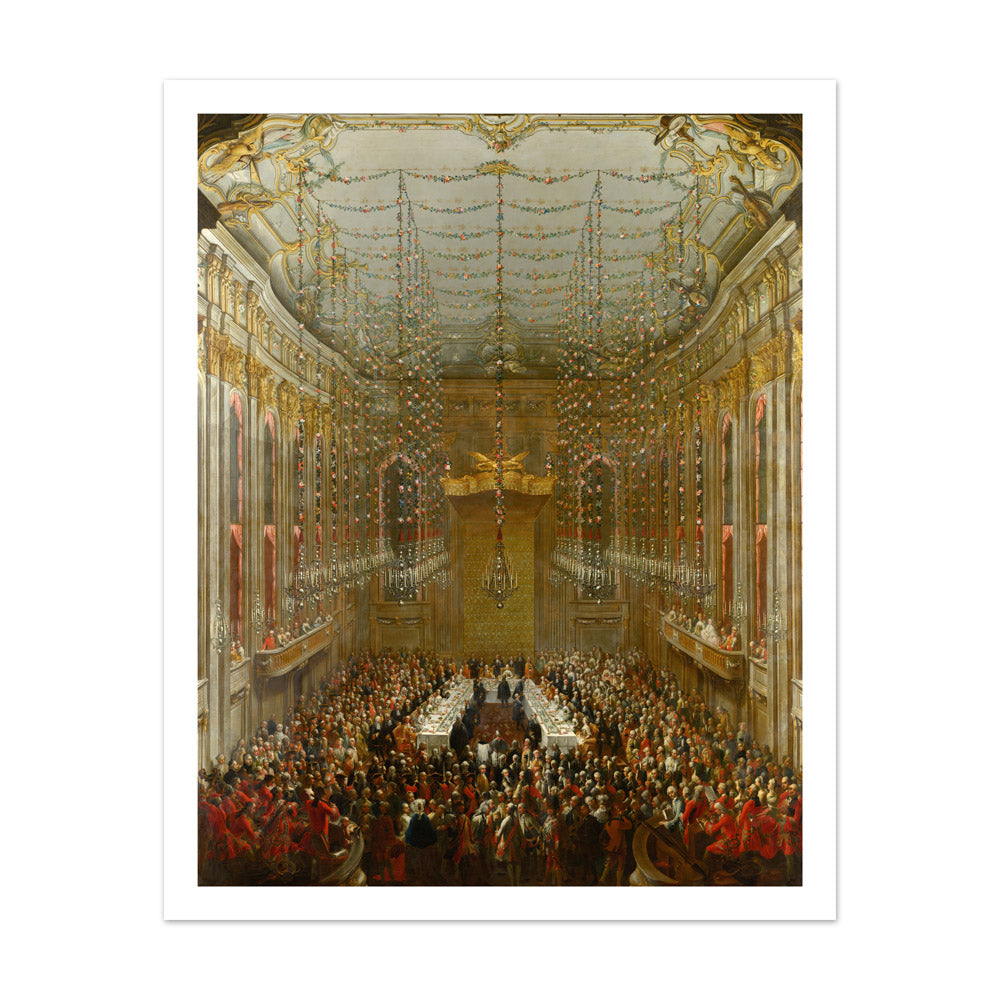 Martin van Meytens - Wedding Supper - Extra Large / With Margin / No Frame