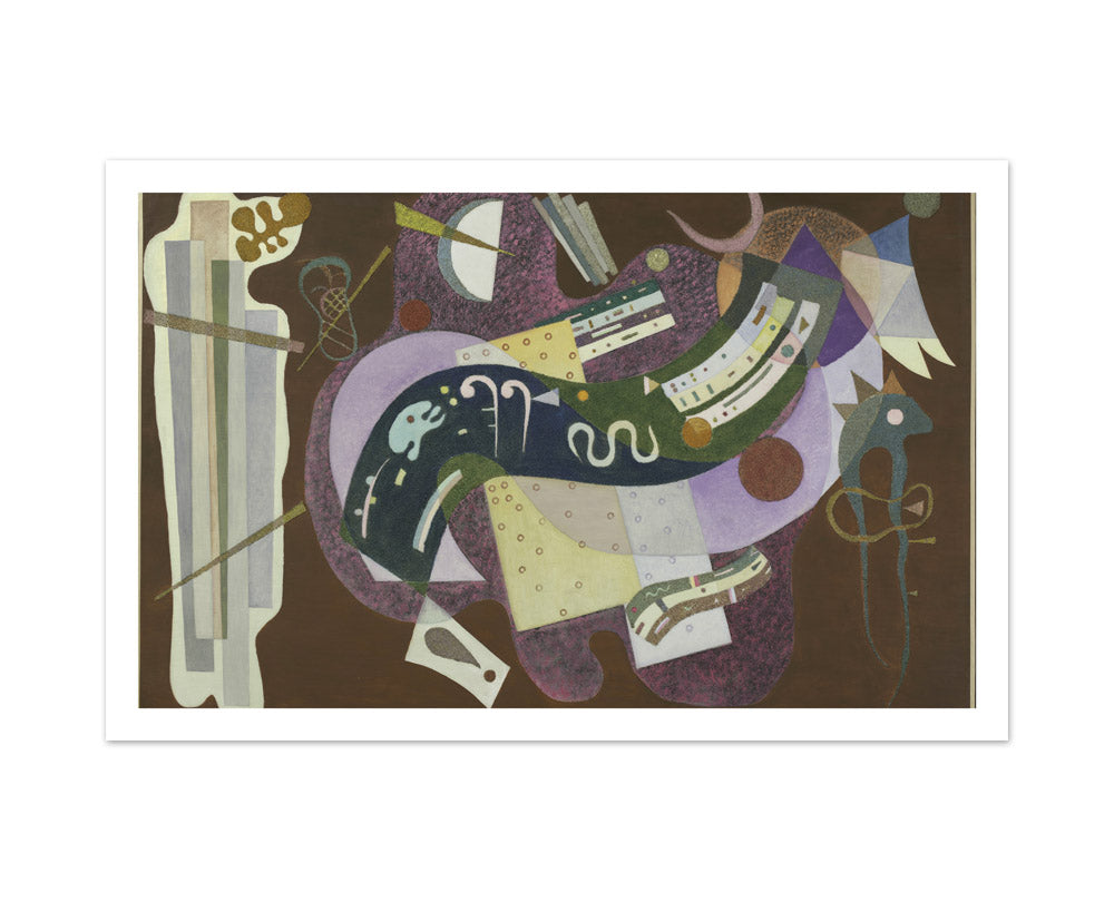 Rigid and Curved by Vasilij Kandinskij - Large / With Margin / No Frame