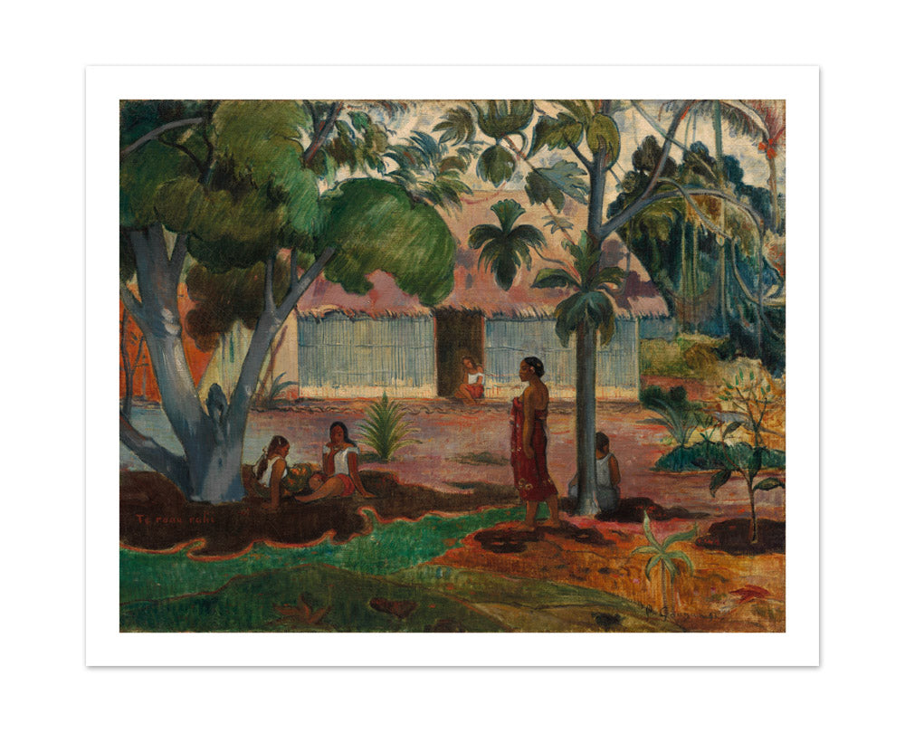 The Large Tree by Paul Gauguin - Large / With Margin / No Frame