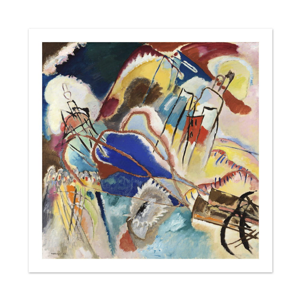 Improvisation No. 30 (Cannons) by Vasily Kandinsky - Large / With Margin / No Frame