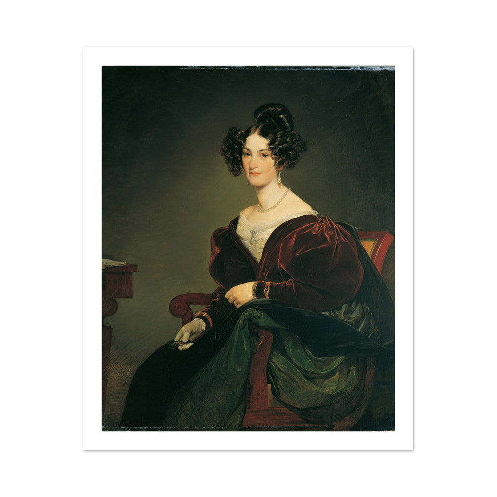 Amalie Josefine Klein, née von Henikstein (1806–1871) by Friedrich von Amerling - Large / With Margin / No Frame