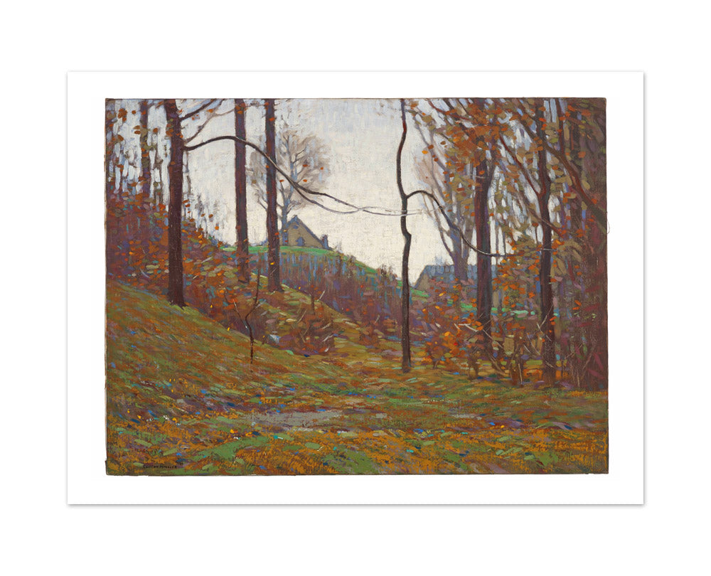 Near Pleasant Run, Irvington, Indianapolis by Clifton A. Wheeler - Large / With Margin / No Frame
