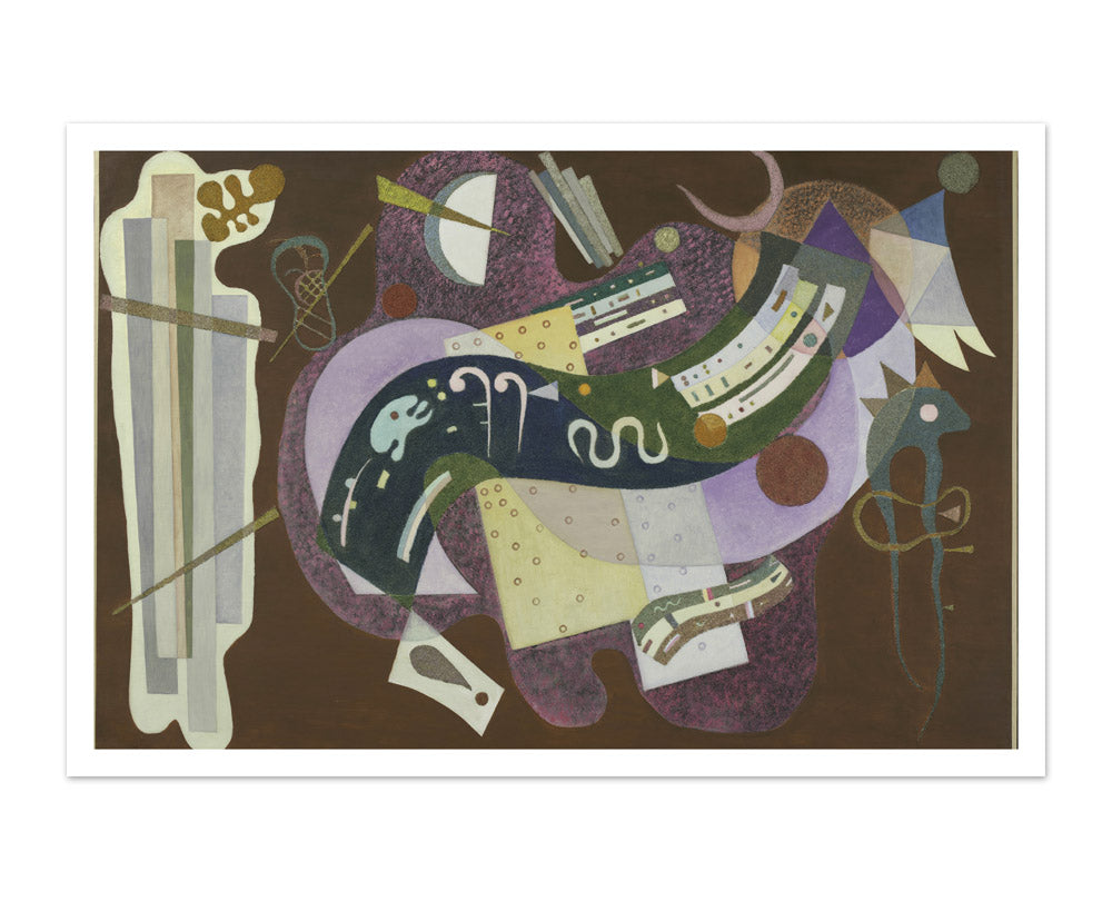 Rigid and Curved by Vasilij Kandinskij - Majestic / With Margin / No Frame