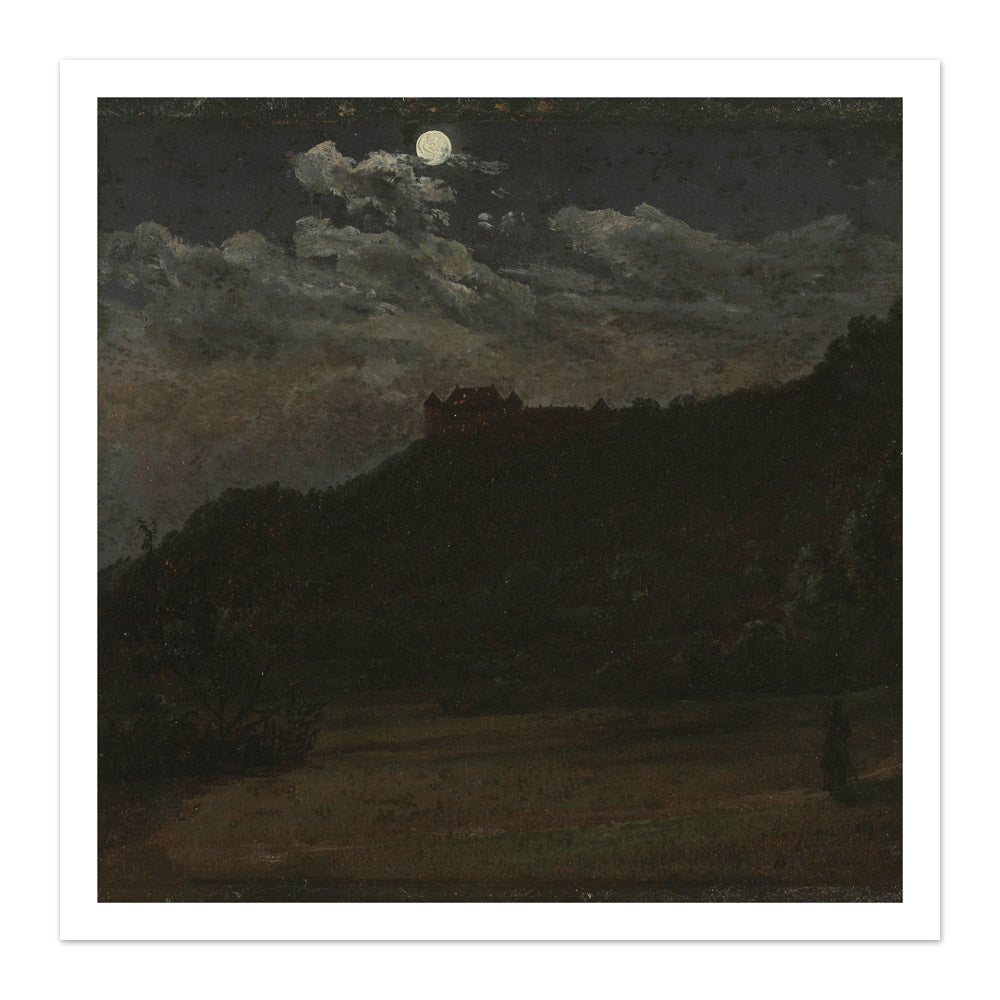 Castle Siebeneichen near Meissen by Johan Christian Dahl - Majestic / With Margin / No Frame