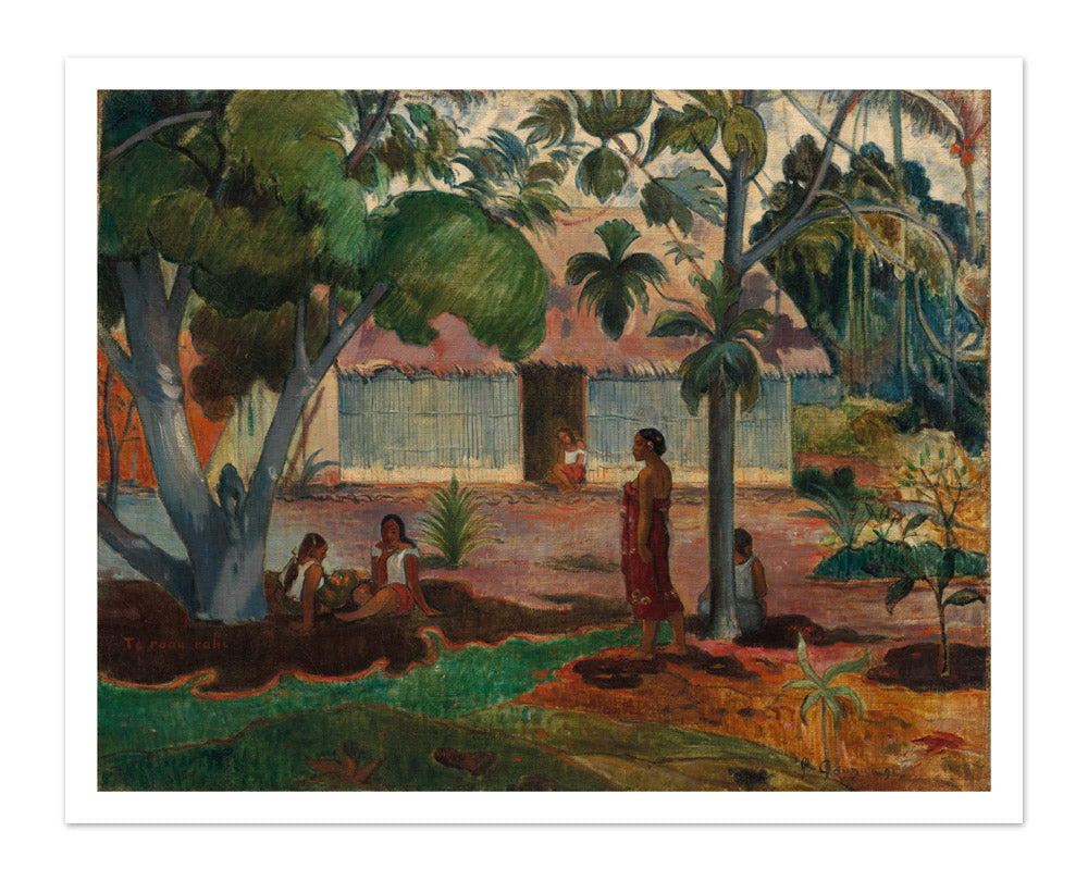 The Large Tree by Paul Gauguin - Majestic / With Margin / No Frame
