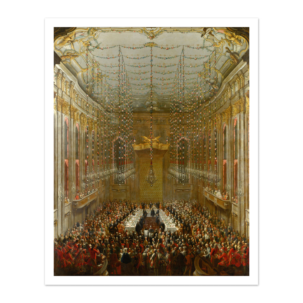 Martin van Meytens - Wedding Supper - Majestic / With Margin / No Frame