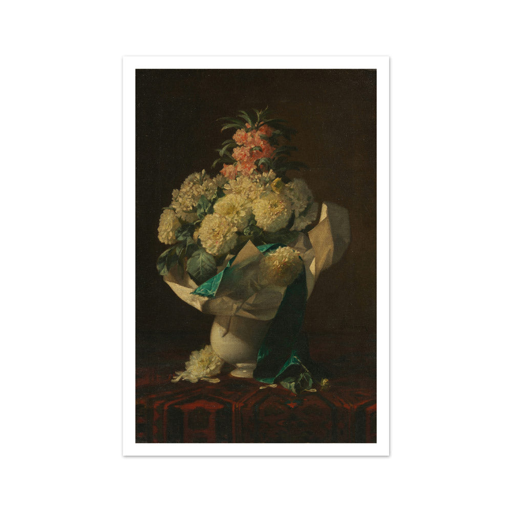 Vase of Flowers by Georges Jeannin - Medium / With Margin / No Frame