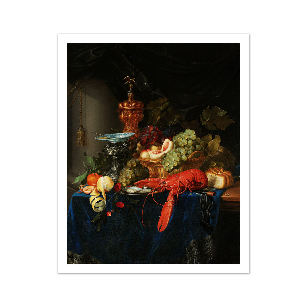 Still Life with Golden Goblet by Pieter de Ring - Medium / With Margin / No Frame