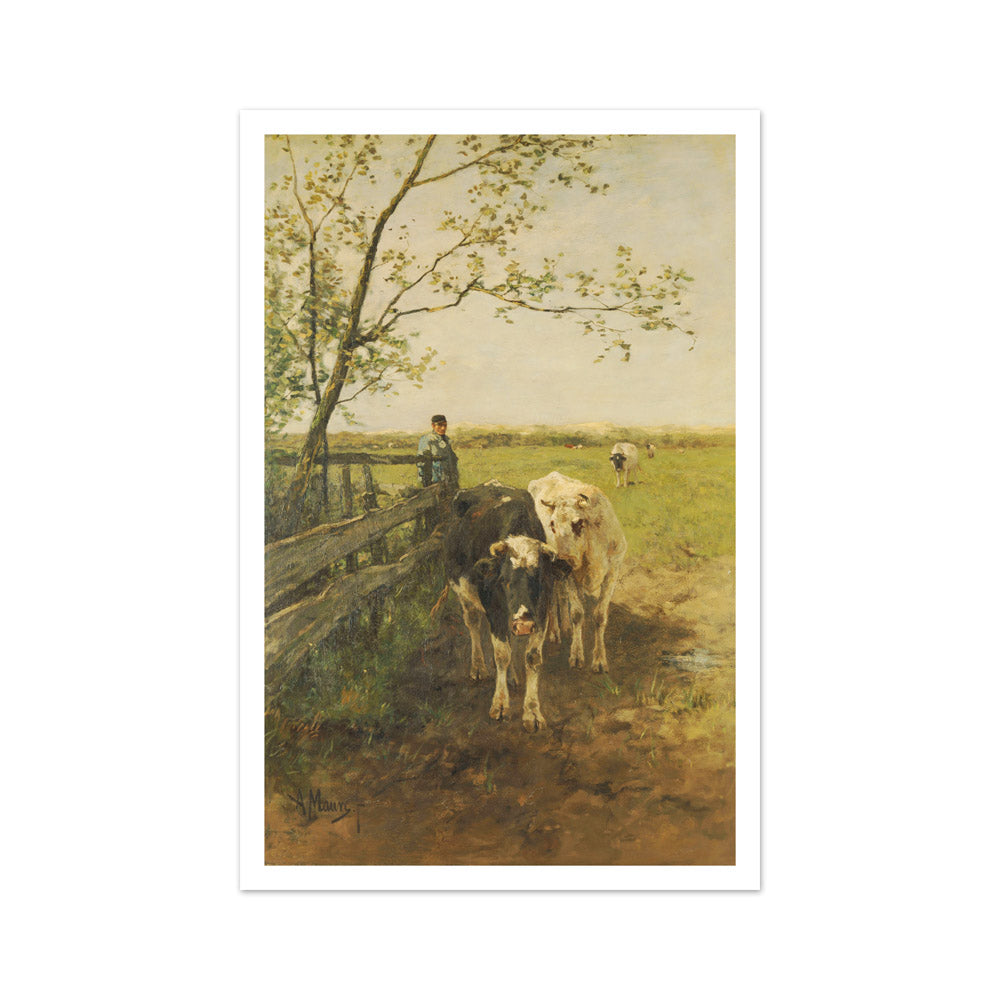 The milk bend by Anton Mauve - Medium / With Margin / No Frame
