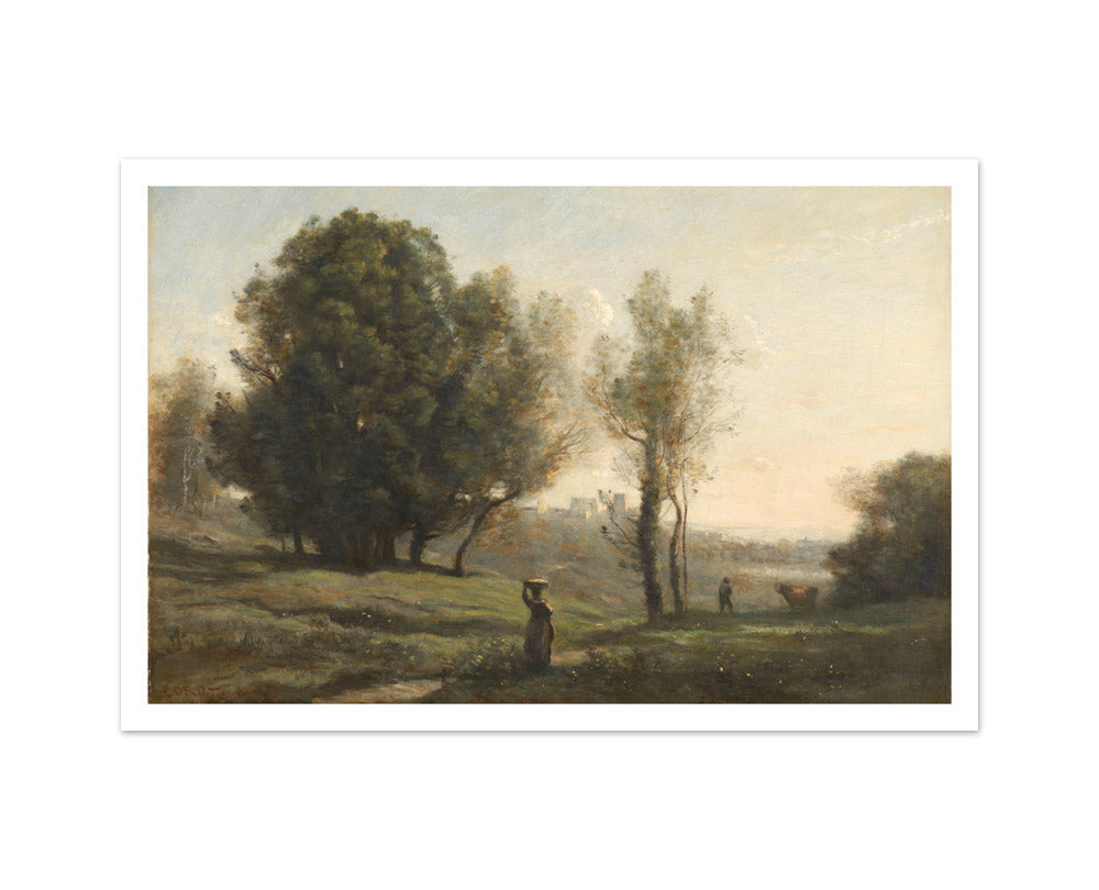 Landscape by Camille Corot - Medium / With Margin / No Frame