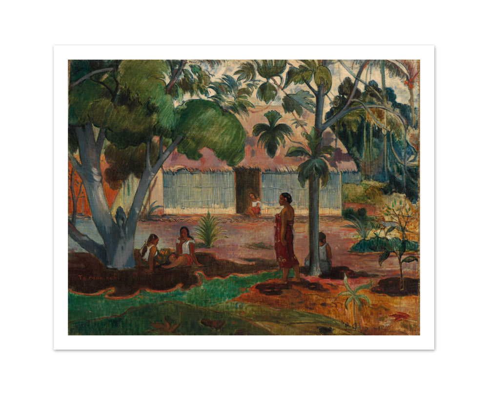 The Large Tree by Paul Gauguin - Medium / With Margin / No Frame