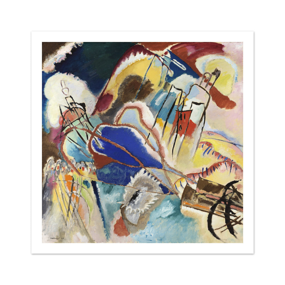 Improvisation No. 30 (Cannons) by Vasily Kandinsky - Medium / With Margin / No Frame