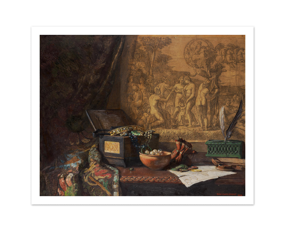 Still life with Judgment of Paris by Hugo Charlemont - Medium / With Margin / No Frame