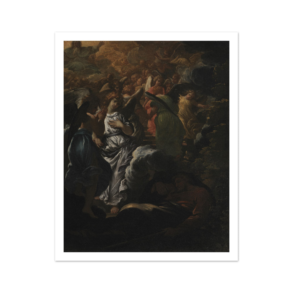 The Dream of Jacob by Girolamo Troppa - Medium / With Margin / No Frame