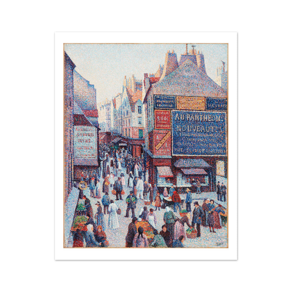 La Rue Mouffetard by Maximilien Luce - Medium / With Margin / No Frame