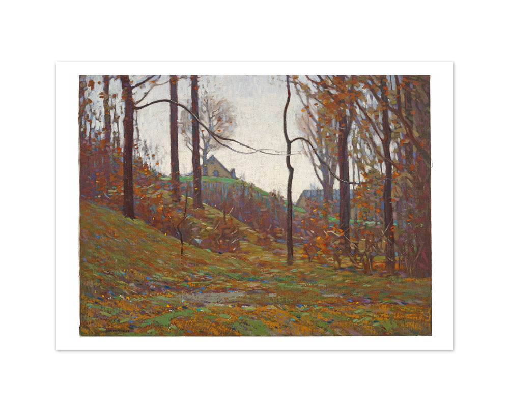 Near Pleasant Run, Irvington, Indianapolis by Clifton A. Wheeler - Medium / With Margin / No Frame