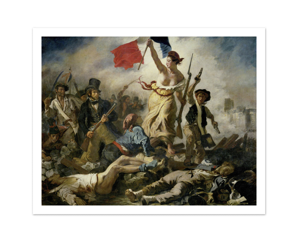 Eugène Delacroix - Liberty Leading the People - Medium / With Margin / No Frame