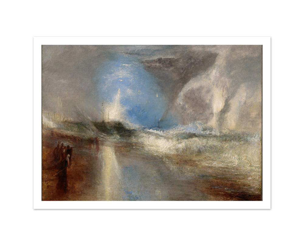 Joseph Mallord William Turner - Rockets and Blue Lights (Close at Hand) to Warn Steamboats of Shoal Water - Medium / With Margin / No Frame