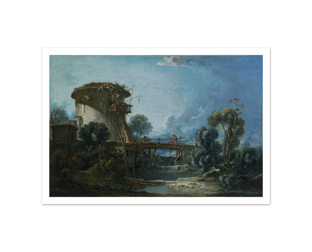 The Dovecote by François Boucher - Small / With Margin / No Frame