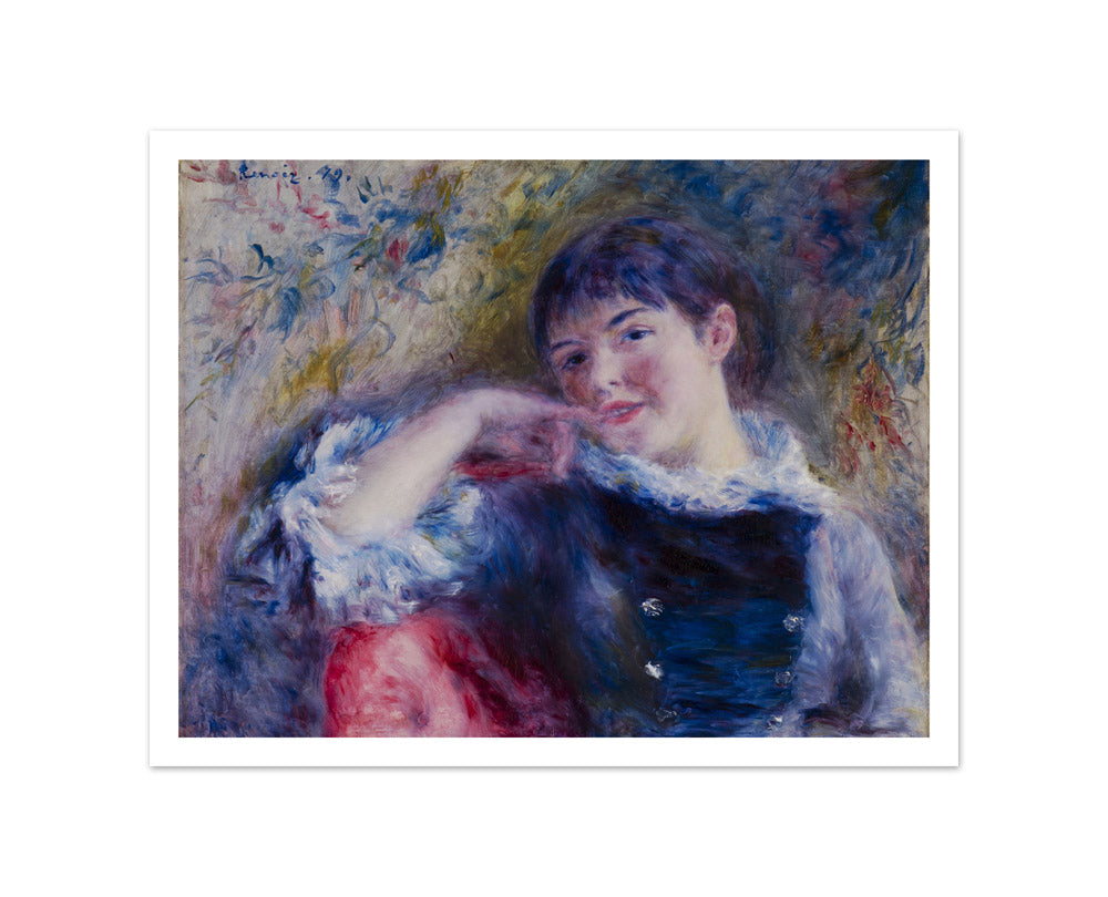 The Dreamer by Auguste Renoir - Small / With Margin / No Frame