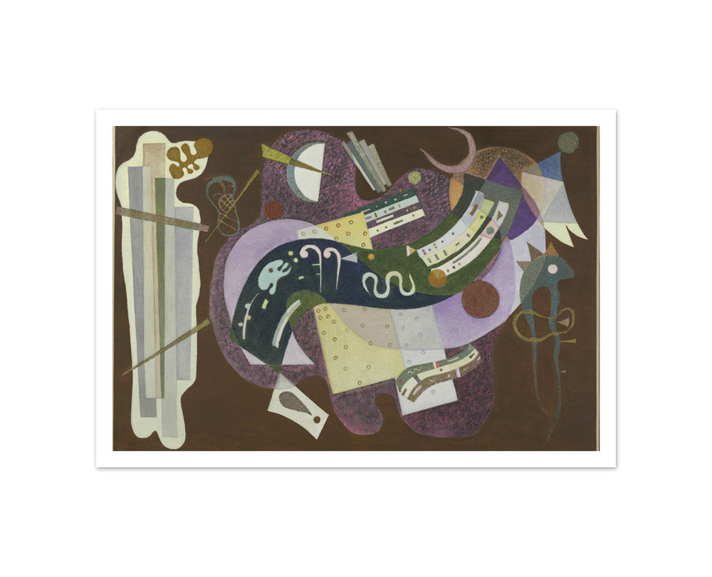 Rigid and Curved by Vasilij Kandinskij - Small / With Margin / No Frame