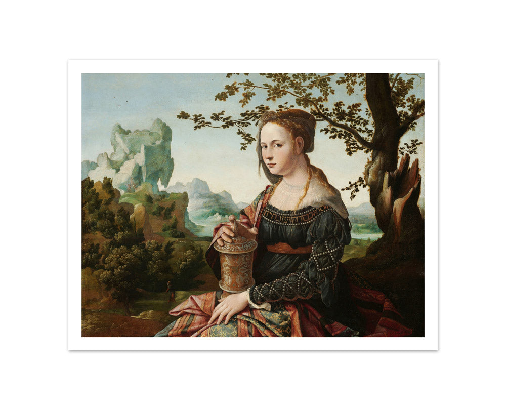 Mary Magdalene by Jan van Scorel - Small / With Margin / No Frame