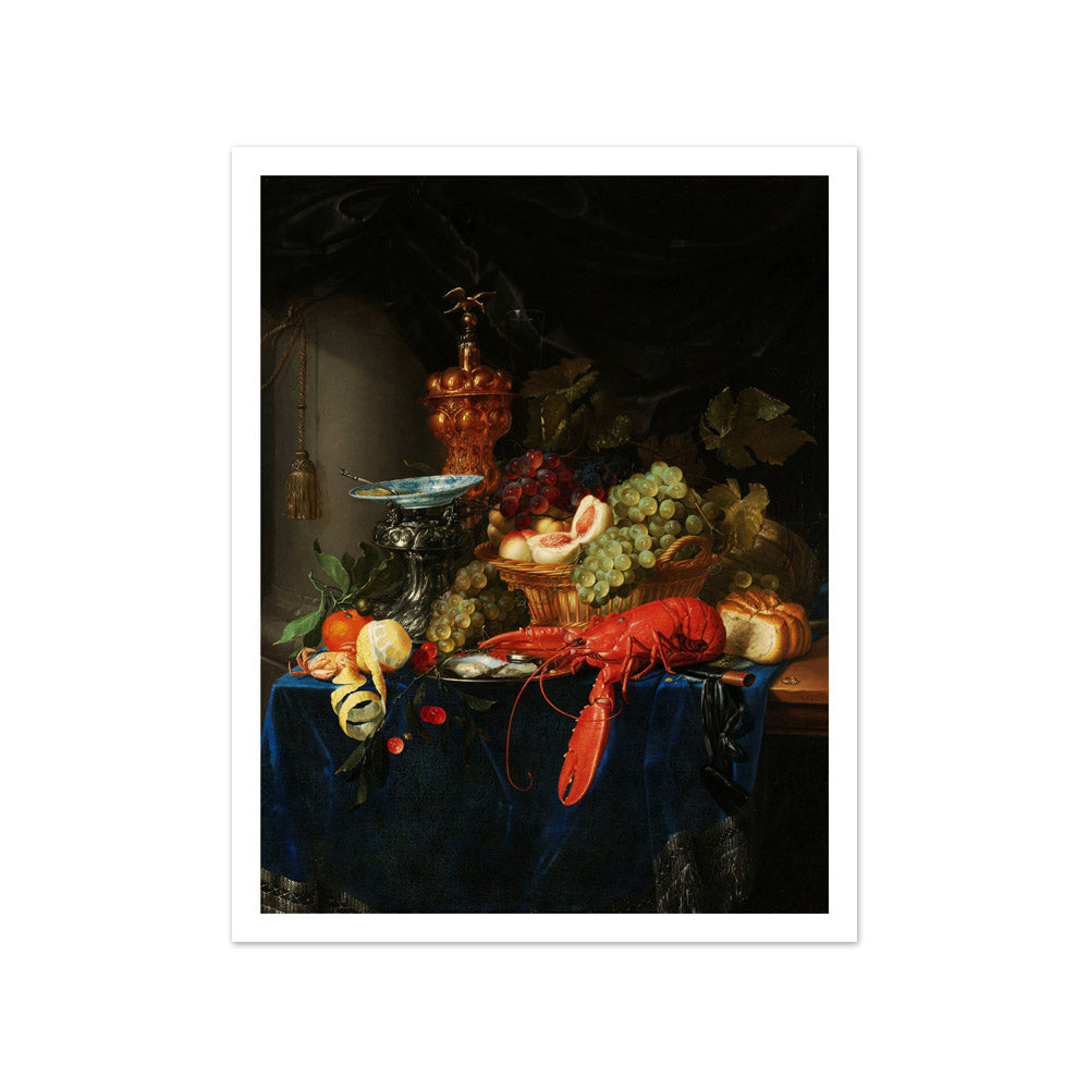 Still Life with Golden Goblet by Pieter de Ring - Small / With Margin / No Frame